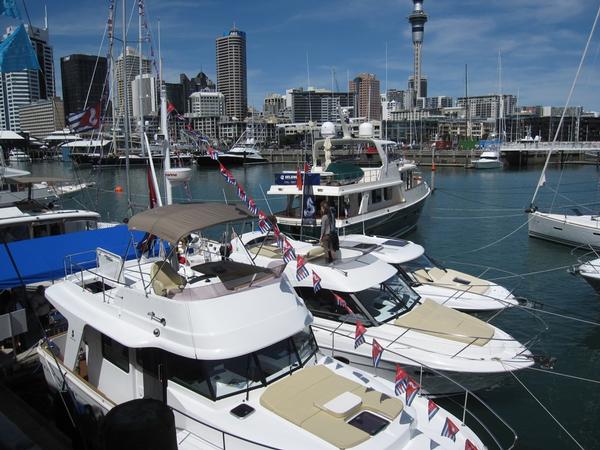 French-made Beneteau and Chinese-made Selene motor yachts attracted serious buyer interest at the 2012 Auckland On Water Boat Show.